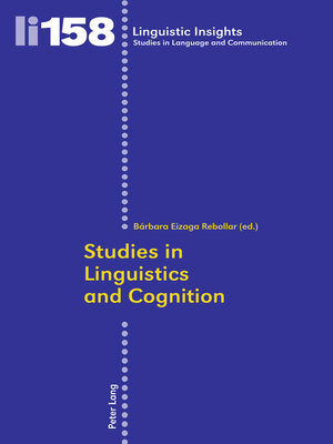 cover image of Studies in Linguistics and Cognition